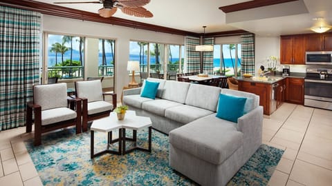 sample living room and dining area
