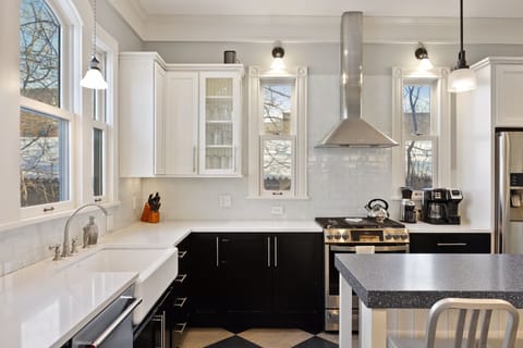 kitchen view gas range