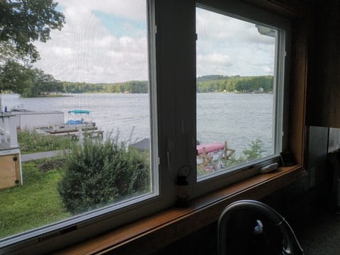 Lake views from the kitchen