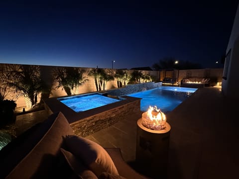 Gorgeous resort style pool and landscape lighting surrounds the entire property 
