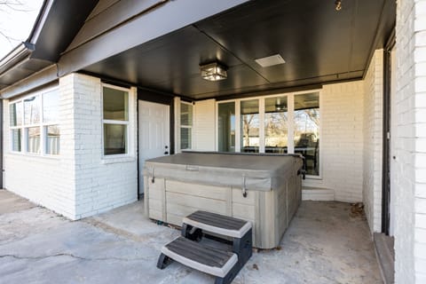 Hot tub can fit up to five guests comfortably!
