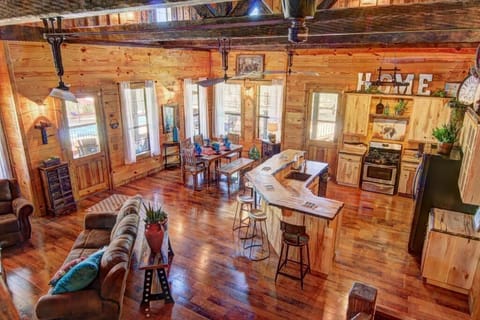 View from loft looking at the great room