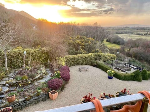 View overlooking garden from balcony