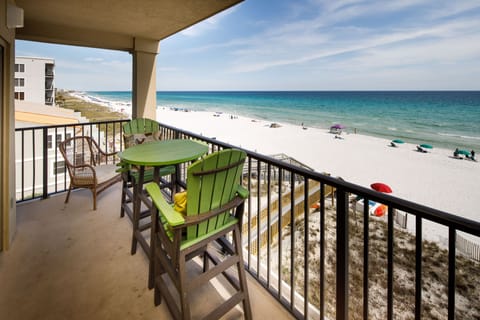 Balcony view - Bar height furniture!