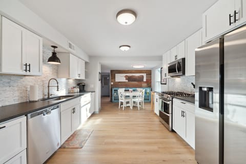 Fully equipped kitchen with new appliances
