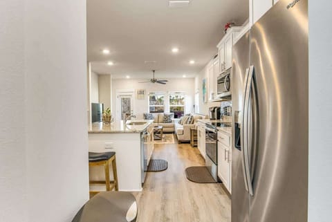 Side view of kitchen