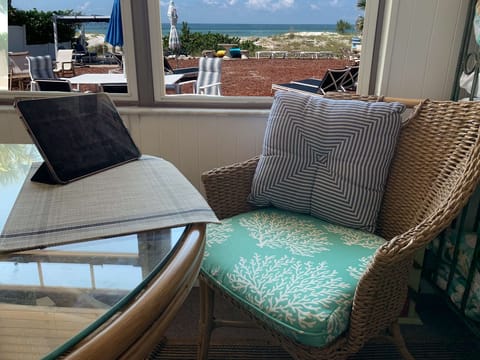 The view from the breakfast table in Unit 6