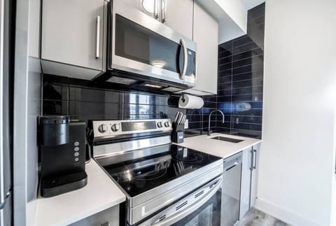 Includes, air fryer, Keurig coffee maker, coffee, toaster, kettle, & appliances.