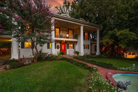This Suite in upstairs at this Bed & Breakfast home. 
