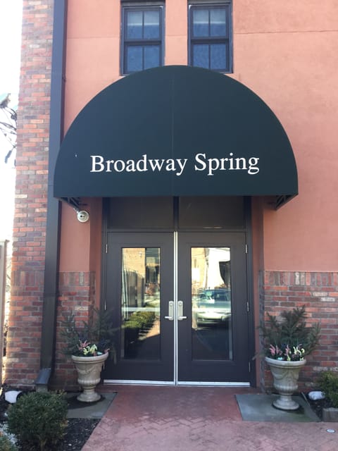 Entrance to building video camera security