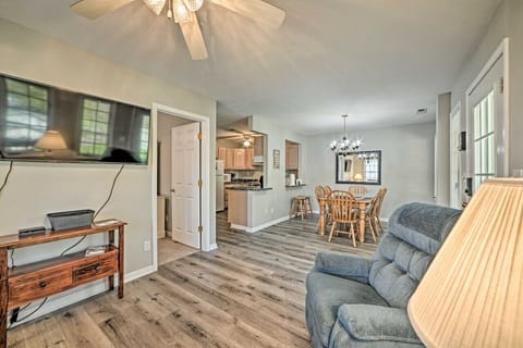 Open concept living room, dining room, and kitchen!