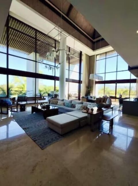 Spacious Living Room and Dinning Room;  Vaulted ceilings; Expansive windows