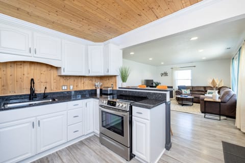 Kitchen and living room