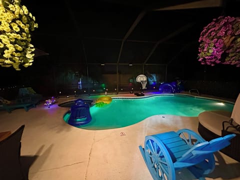 Pool at night