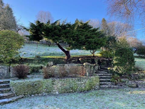 Winter at Mill Leat and the flower beds are being re-planted 
