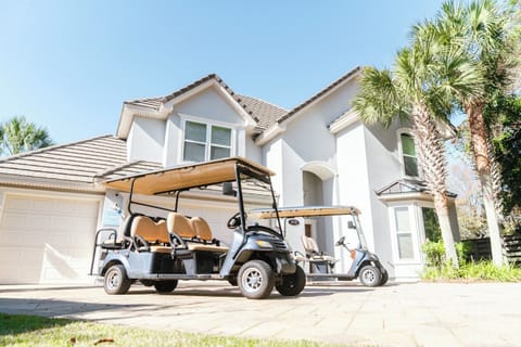 TWO street legal 6-seater golf carts