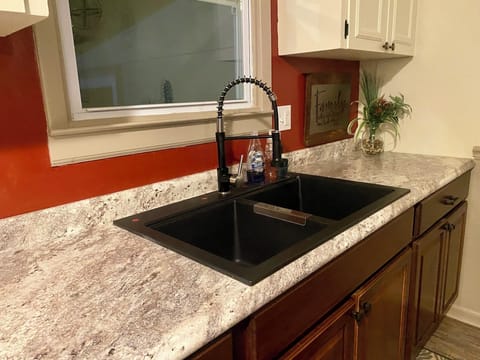 Two fully-equipped kitchens.