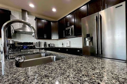 Kitchen with island sink