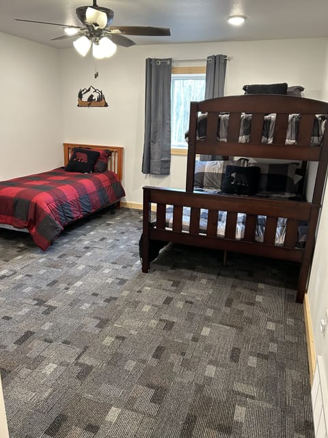 Bedroom #3 sleeping for four. 