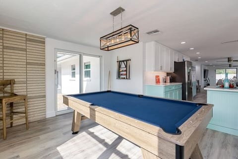 Pool table area off the kitchen