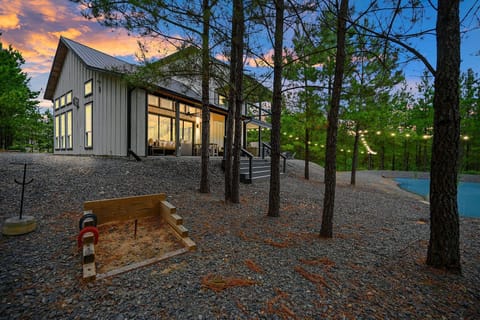 Gorgeous view of the private pond situated on 1.6 acres
