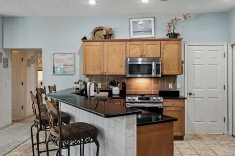 4 bar stools bring the seating to 12.  