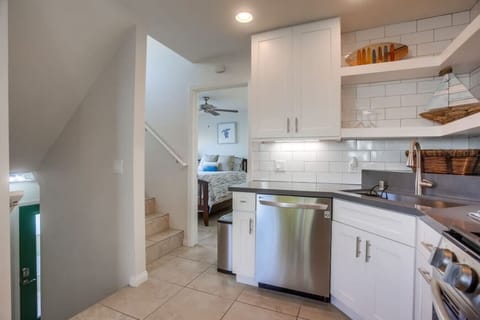 819 second floor bedroom is off the kitchen