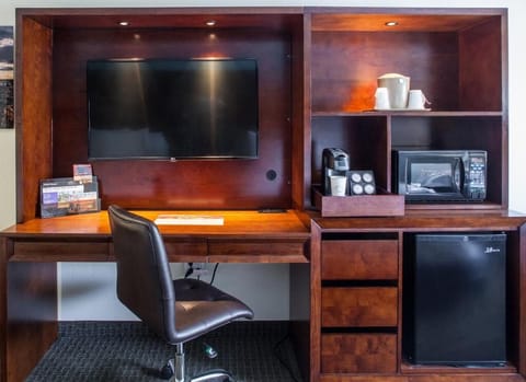 Recharge with in-room coffee, snacks, and easy comforts.