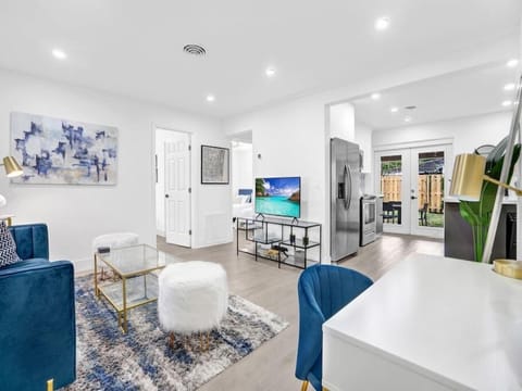 View from the front door looking towards the kitchen and bedrooms 2 + 3