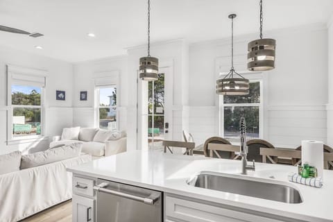 Kitchen Looking Into Den