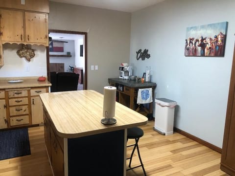 Kitchen with coffee bar