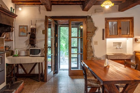 The kitchen at Casale Rancaccio