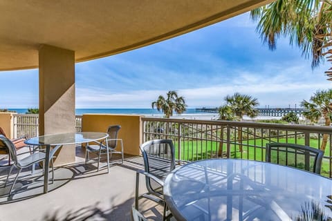 Ocean Front Balcony of the condo.