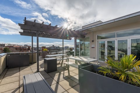 roof top common patio area same floor as suite