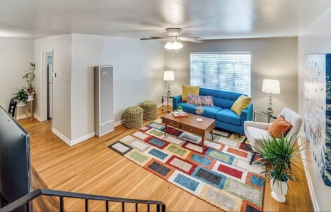 Living Room is in downstairs