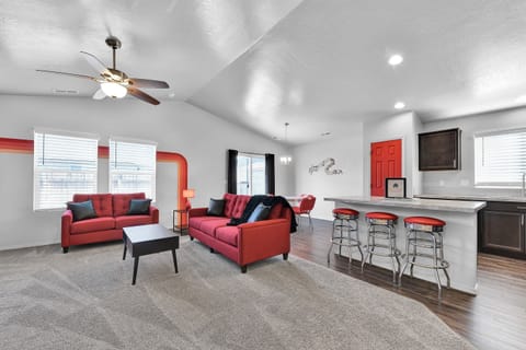 Red Room and Dining Area