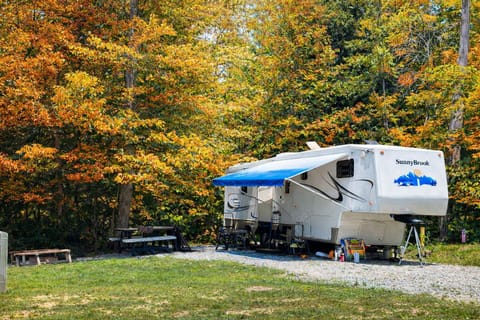 Rv site 3 in Autumn. (Site rental only. RVs are not provided)