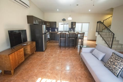 Living Area with a Smart TV
