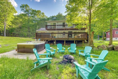 Pocono Lake Vacation Rental | 4BR | 2BA | 1,704 Sq Ft | Stairs Required