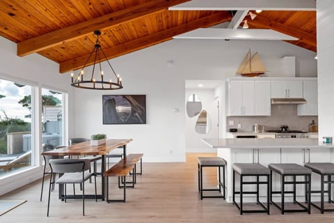 Plenty of seating to gather around and reminisce while sharing a meal.