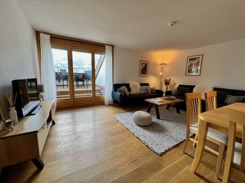 Spacious open plan living room and dining area