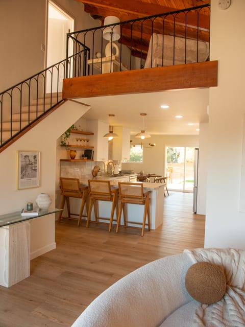 living room to kitchen