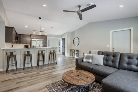 Great room with eat- kitchen