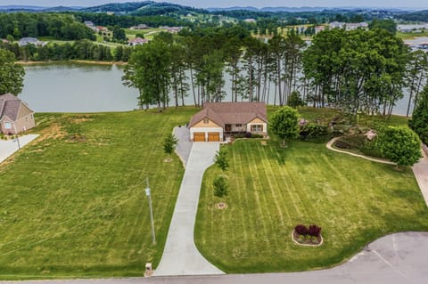 Our lakefront home! Note: Neighbor home has been removed from photo for privacy