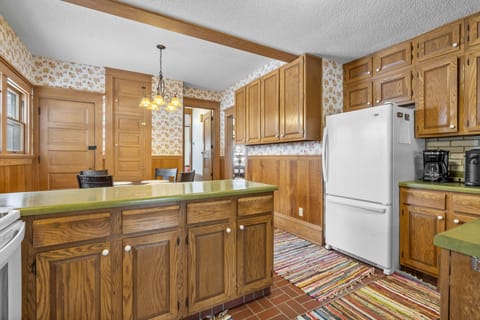 View of the kitchen.