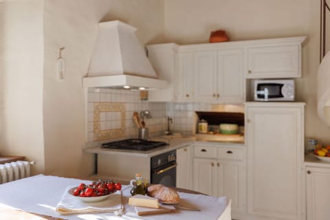 Dining room and kitchen