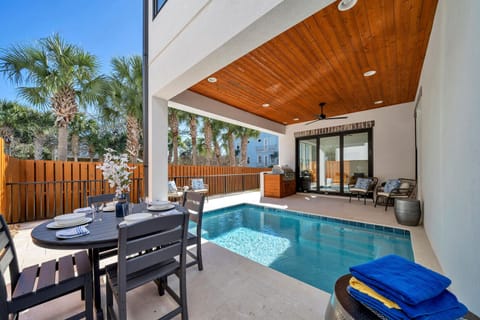 Pool on main level