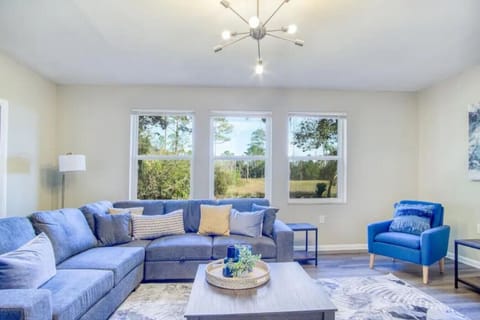 Gather with friends or family in the living space. Watch your favorite football team play or wind down with a good movie.