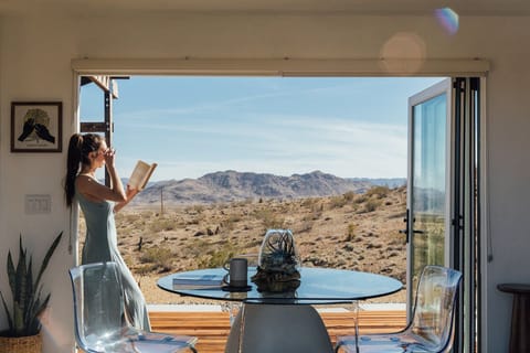 Beautiful Jeld-Wen folding doors are a real life Portal to your personal desert.
