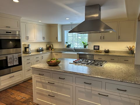 A large gourmet kitchen, roomy enough for many chefs